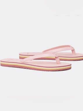 Tory Burch Mini Minnie Logo Flip Flop - Porcelain Pink Size 6